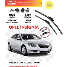 Kruger Opel Insignia Muz Sileceği 2013 Model Araç Için (Aparatsız) Direk Montaj .