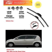 Kruger Daihatsu Sirion 2006 Model Sileceği Silgeç Silgi Takımı Araç Için (Aparatsız) Direk Montaj