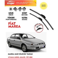 Kruger Marea Cam Muz Sileceği Takımı 2000 Model Araç Için (Aparatsız) Direk Montaj