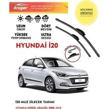 Kruger Hyundai I20 Muz Sileceği 2016 Model Araç Için (Aparatsız) Direk Montaj