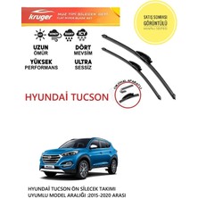 Kruger Hyundai Tucson 2018 Model Muz Sileceği Araç Için (Aparatsız) Direk Montaj .