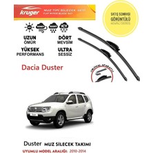Kruger Dacia Duster 2011 Model Ön Silgeç Takımı Araç Için  (Aparatsız) Direk Montaj
