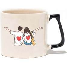 Baskıgo 14 Şubat Sevgililer Günü Lüks Kupa - Hediye Seramik Kupa