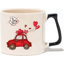 Baskıgo For You 14 Şubat Sevgililer Günü Lüks Kupa - Hediye Seramik Kupa