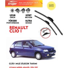 Kruger Clio 1 Silgeç Takımı 1995 Model (Aparatsız) Direk Montaj