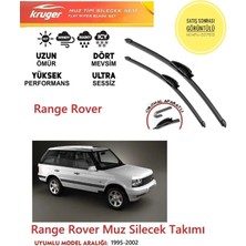 Kruger Range Rover 1995-2002 Arası Sileceği Silgeç Silgi Takımı Araç Için (Aparatsız) Direk Montaj