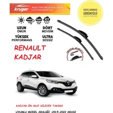Kruger Renault Kadjar Sileceği Silgeç Silgi Silgeç (2015-2022) Arası Araç Için (Aparatsız) Direk Montaj