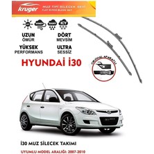 Kruger Hyundai I30 Ön Cam Muz Sileceği Seti 2010 Model Araç Için (Aparatsız) Direk Montaj