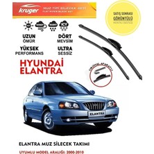 Kruger Elantra Cam Muz Sileceği Takımı 2008 Model Araç Için (Aparatsız) Direk Montaj
