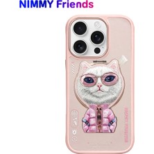 Nimmy iPhone 16 Pro Uyumlu | Değiştirilebilir MagSafe Destekli 3D Nakışlı ve Fermuarlı Standlı Kedi Kılıf