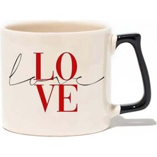 Baskıgo Love 14 Şubat Sevgililer Günü Lüks Kupa - Hediye Seramik Kupa