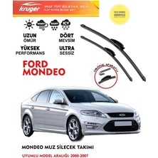 Kruger Ford Mondeo Sileceği Silgeç Silgi Takımı Araç Için (Aparatsız) Direk Montaj (2000 - 2007)