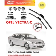 Kruger Opel Vectra C Sileceği Silgeç Silgi Takımı 2004 Model Araç Için (Aparatsız) Direk Montaj