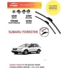 Kruger Subaru Forester 2013-2018 Arası Muz Sileceği Takımı Araç Için . (Aparatsız) Direk Montaj