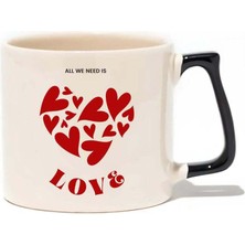 Baskıgo Love 14 Şubat Sevgililer Günü Lüks Kupa - Hediye Seramik Kupa