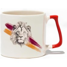 Baskıgo Aslan Lüks Kupa - Hediye Seramik Kupa