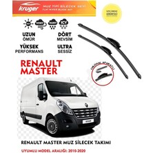 Kruger Renault Master Muz Sileceği Takımı 2014 Model Araç Için (Aparatsız) Direk Montaj