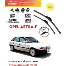Kruger Opel Astra F Sileceği Silgeç Silgi Takımı 1997 Model Araç Için (Aparatsız) Direk Montaj