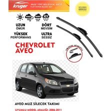 Kruger Chevrolet Aveo Ön Cam Muz Silgeç Takımı 1.4 1.2 Motor (Aparatsız) Direk Montaj (2006 - 2011)