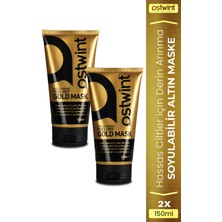 Normadia Parlak Altın Maske 150 ml x 2 Adet, Cilt Bakım Seti, Doğal Içerikli