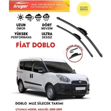 Kruger Doblo Sileceği Silgeç Silgi Takımı 2001 Model Araç Için (Aparatsız) Direk Montaj