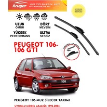 Kruger Peugeot 106 Vs 106 Gti Silgeç Takımı 2000 Model (Aparatsız) Direk Montaj