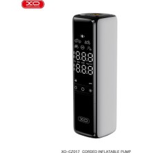 Xo 120W 12V Dijital Göstergeli Akıllı Mini Taşınabilir Lastik Pompası - Dijital Ekranlı Hava Kompresörü