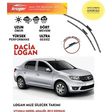 Kruger Dacia Logan Sileceği Silgeç Silgi Takımı 2017 Model Araç Için (Aparatsız) Direk Montaj