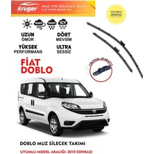 Kruger Fiat Doblo Sileceği Silgeç Silgi 2011 Model Araç Için (Aparatsız) Direk Montaj