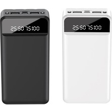 Xo 22.5W Hızlı Şarjlı LED Ekranlı 30.000 mAh Yüksek Kapasiteli 4 Çıkışlı Taşınabilir Şarj Cihazı