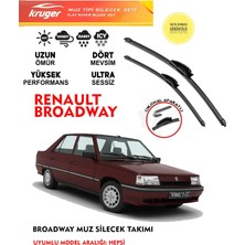 Kruger Brodway Sileceği Silgeç Silgi Silgeç Takımı (Aparatsız) Direk Montaj Tipi