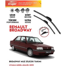 Kruger R 9 Brodway Cam Sileceği Seti 1.4 1.6 1.8 Motor Araç Için (Aparatsız) Direk Montaj Muz Tipi