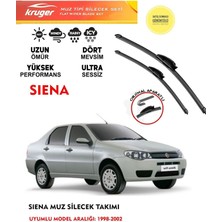 Kruger Siena Cam Muz Sileceği Takımı 1998 Model Araç Için (Aparatsız) Direk Montaj