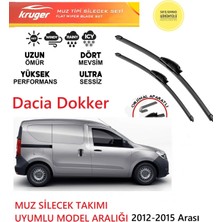 Kruger Dacia Dokker 2014 Model Sileceği Silgeç Silgi Takımı Araç Için (Aparatsız) Direk Montaj