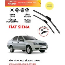 Kruger Siena Cam Muz Sileceği Takımı 2000 Model Araç Için (Aparatsız) Direk Montaj