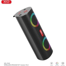 Xo RGB Işıklı 1200mAh Şarj Edilebilir 5W Kablosuz Bluetooth Hoparlör (F43)