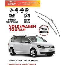 Kruger Wolsvagen Touran Ön Cam Muz Sileceği 2007 Model Araç Için (Aparatsız) Direk Montaj