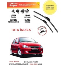 Kruger Tata Indica 2006-2009 Arası Sileceği Silgeç Silgi Takımı Araç Için (Aparatsız) Direk Montaj