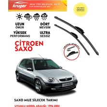 Kruger Citroen Saxo Ön Muz Sileceği 2000 Model Araç Için (Aparatsız) Direk Montaj
