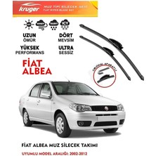 Kruger Albea Sileceği Silgeç Silgi Takımı 2007 Model Araç Için (Aparatsız) Direk Montaj