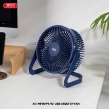 Xo MF91 Mini USB Masaüstü Fan – Taşınabilir Kompakt Kişisel Soğutucu, 3 Hız Ayarlı