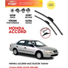 Kruger Honda Accord Cam Silgeç Takımı 1.5 1.6 1.8 2.0 2.4 Motor (Aparatsız) Direk Montaj (2003 - 2008)