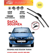 Kruger Dacia Solenza Silgeç Seti 2004 Model (Aparatsız) Direk Montaj