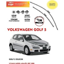 Kruger Golf 5 Silgeç Takımı 2007-2008 Arası (Aparatsız) Direk Montaj