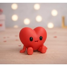 MisterionStudio Sevimli Kalp Figürü – Masaüstü Dekor & Hediye Objeleri