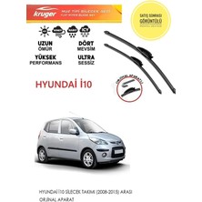 Kruger Hyundai I10 Sileceği Silgeç Silgi Takımı 2009 Model Araç Için (Aparatsız) Direk Montaj