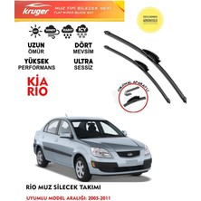 Kruger Kia Rio Sileceği Silgeç Silgi Takımı 2011 Model Araç Için (Aparatsız) Direk Montaj
