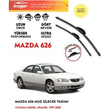Kruger Mazda 626 Sileceği Silgeç Silgi Takımı 1999 Model Araç Için (Aparatsız) Direk Montaj