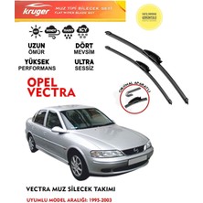 Kruger Opel Vectra A Sileceği Silgeç Silgi Takımı 1995 Model Araç Için (Aparatsız) Direk Montaj