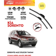 Kruger Kia Sorento Muz Muz Sileceği 2.5 Motor Araç Için (Aparatsız) Direk Montaj (2002-2009) Arası